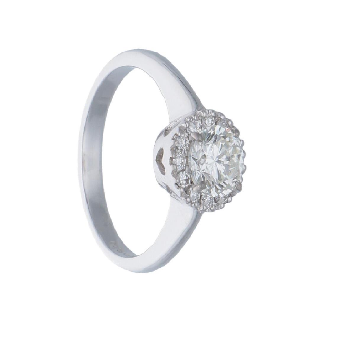White gold ring with diamonds - ORO&CO