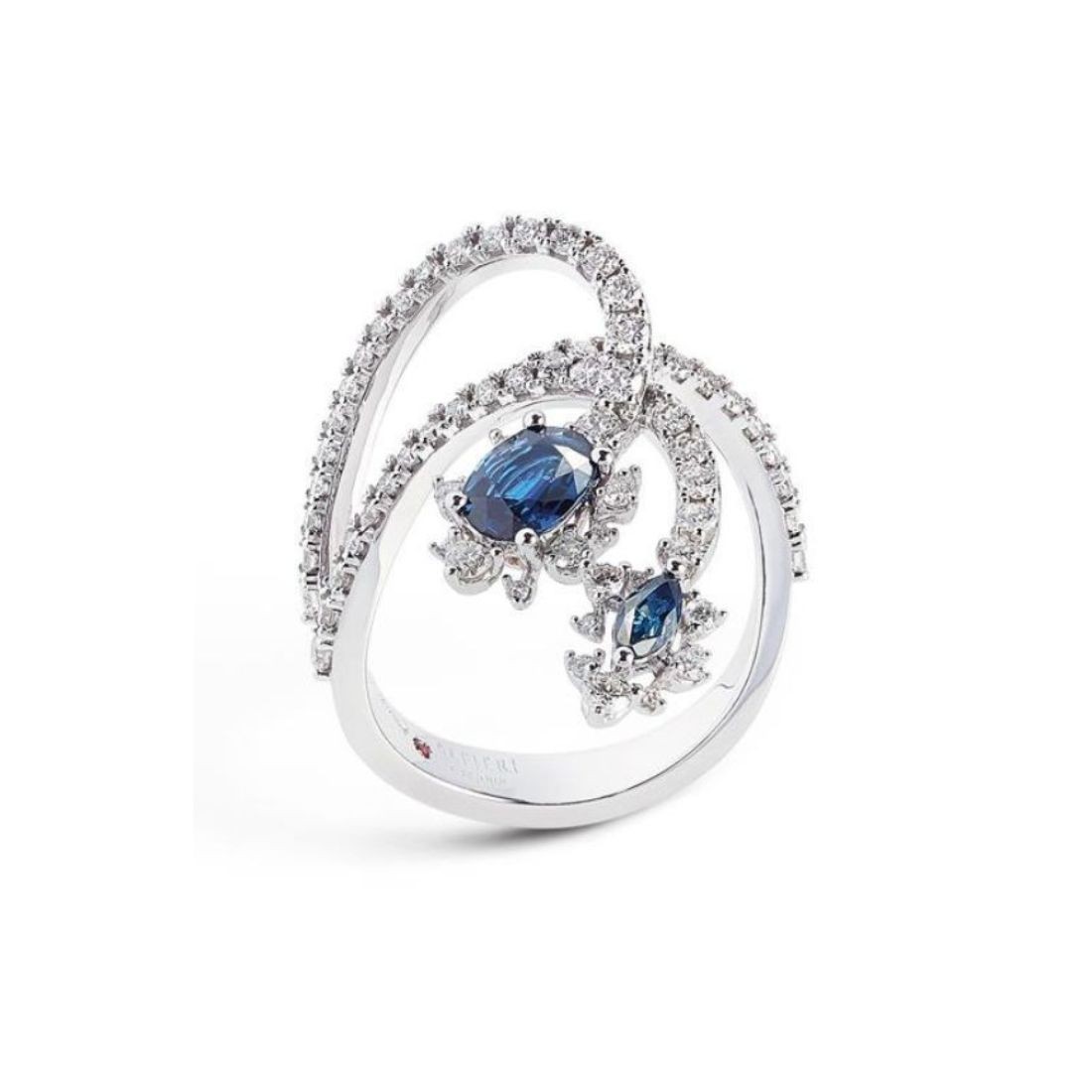Anello Frida con zaffiri e diamanti - ALFIERI & ST. JOHN
