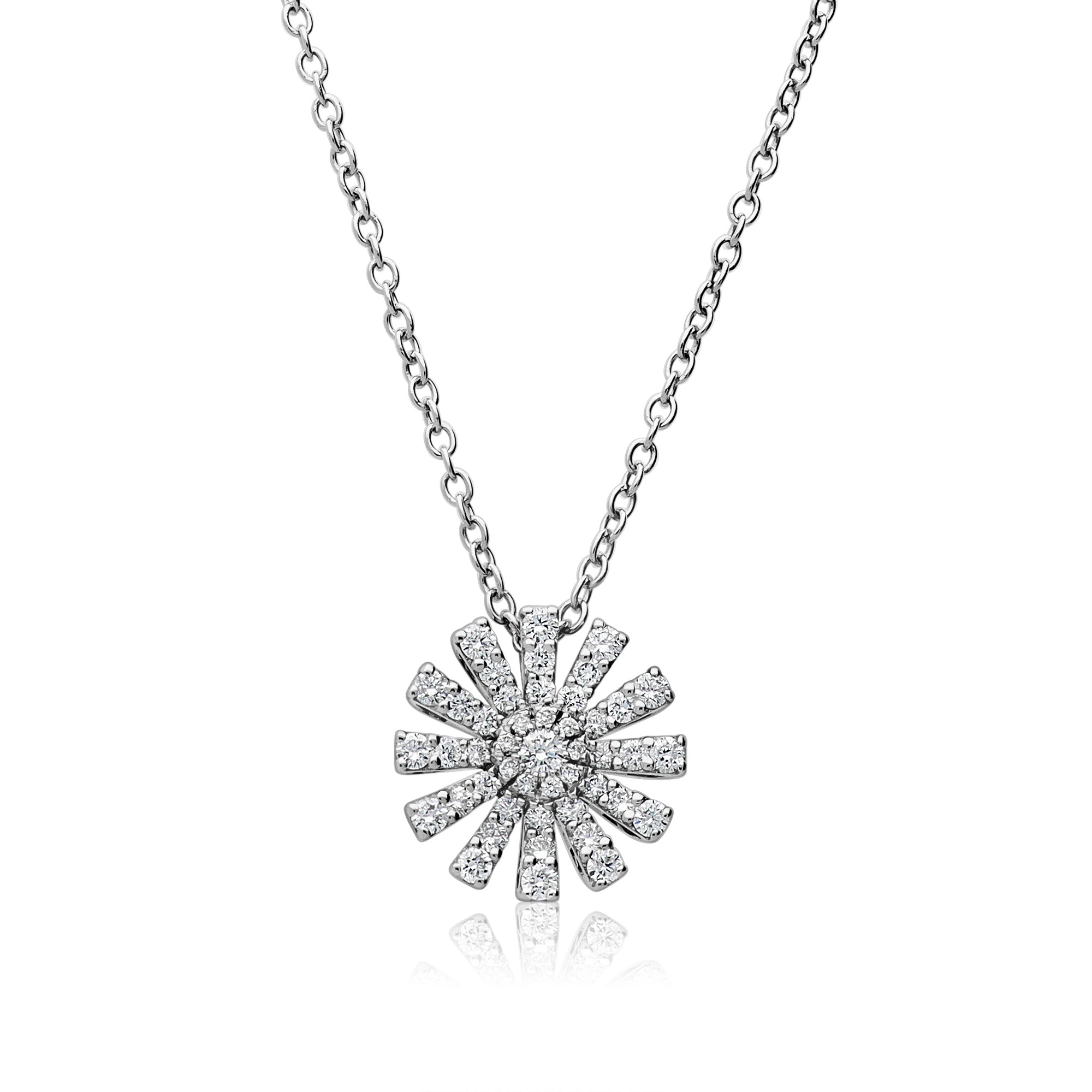 Collana in oro bianco con diamanti - DAMIANI