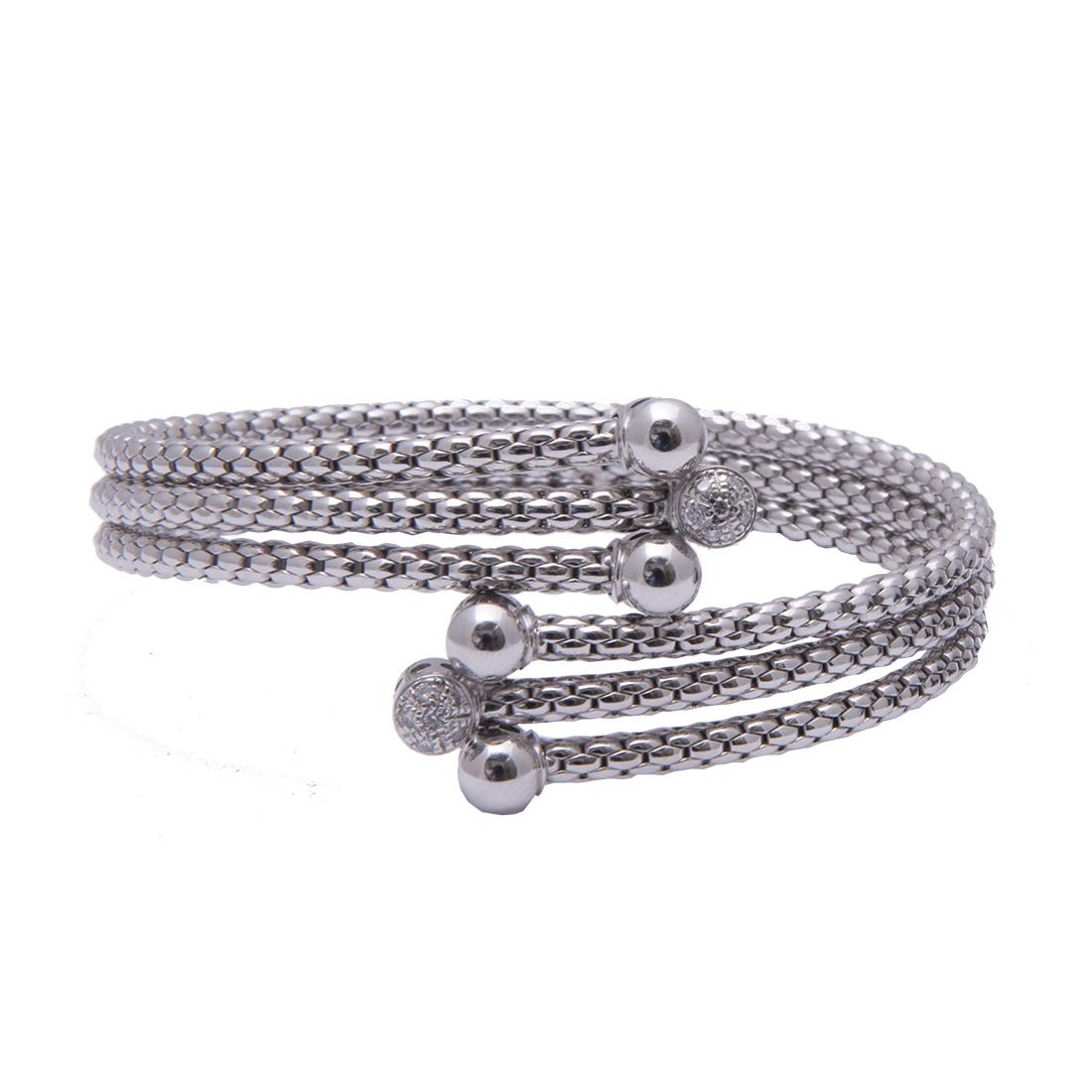 White gold bracelet with ct diamonds 0.18 - FOPE