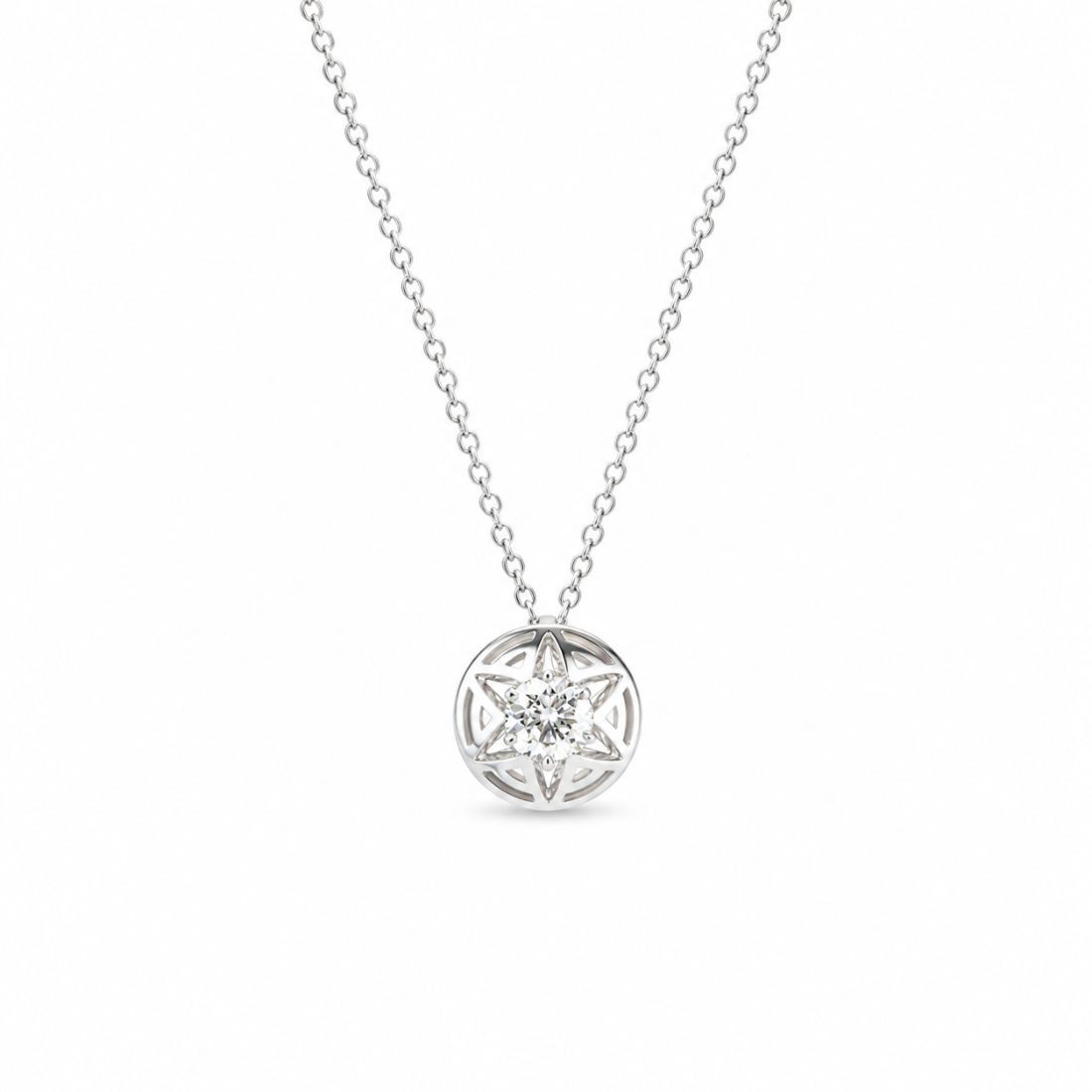 Collana punto luce in oro e diamante ct. 0,50 - ALFIERI & ST. JOHN