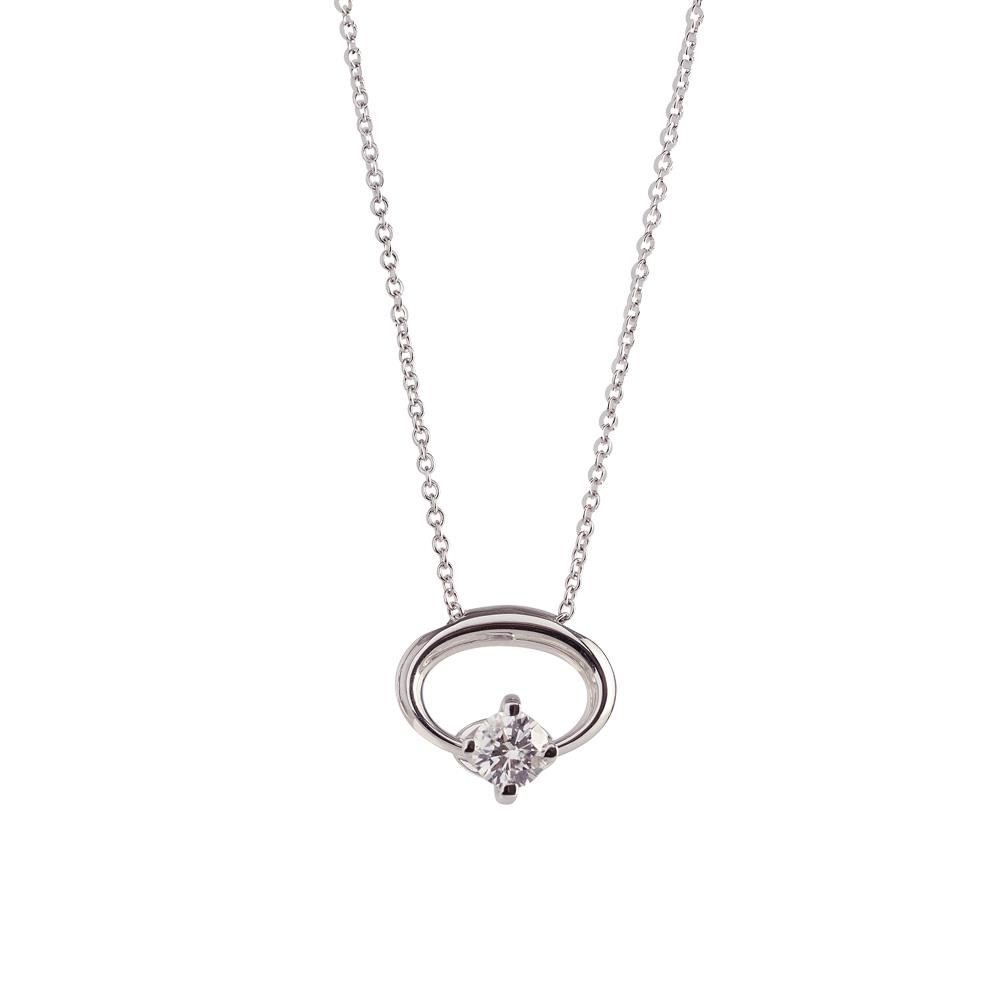 Point of light necklace with diamond ct. 0.50 - ALFIERI & ST. JOHN