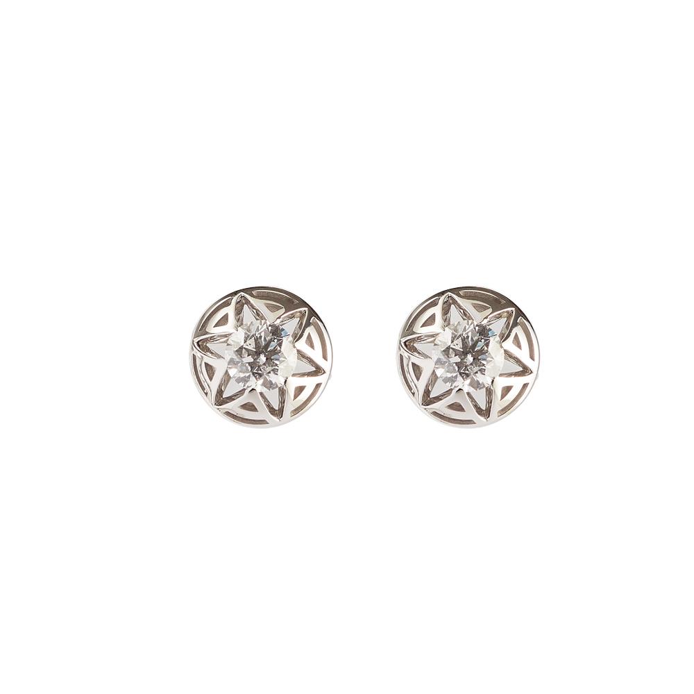 Gold earrings with diamonds ct. 0.60 - ALFIERI & ST. JOHN