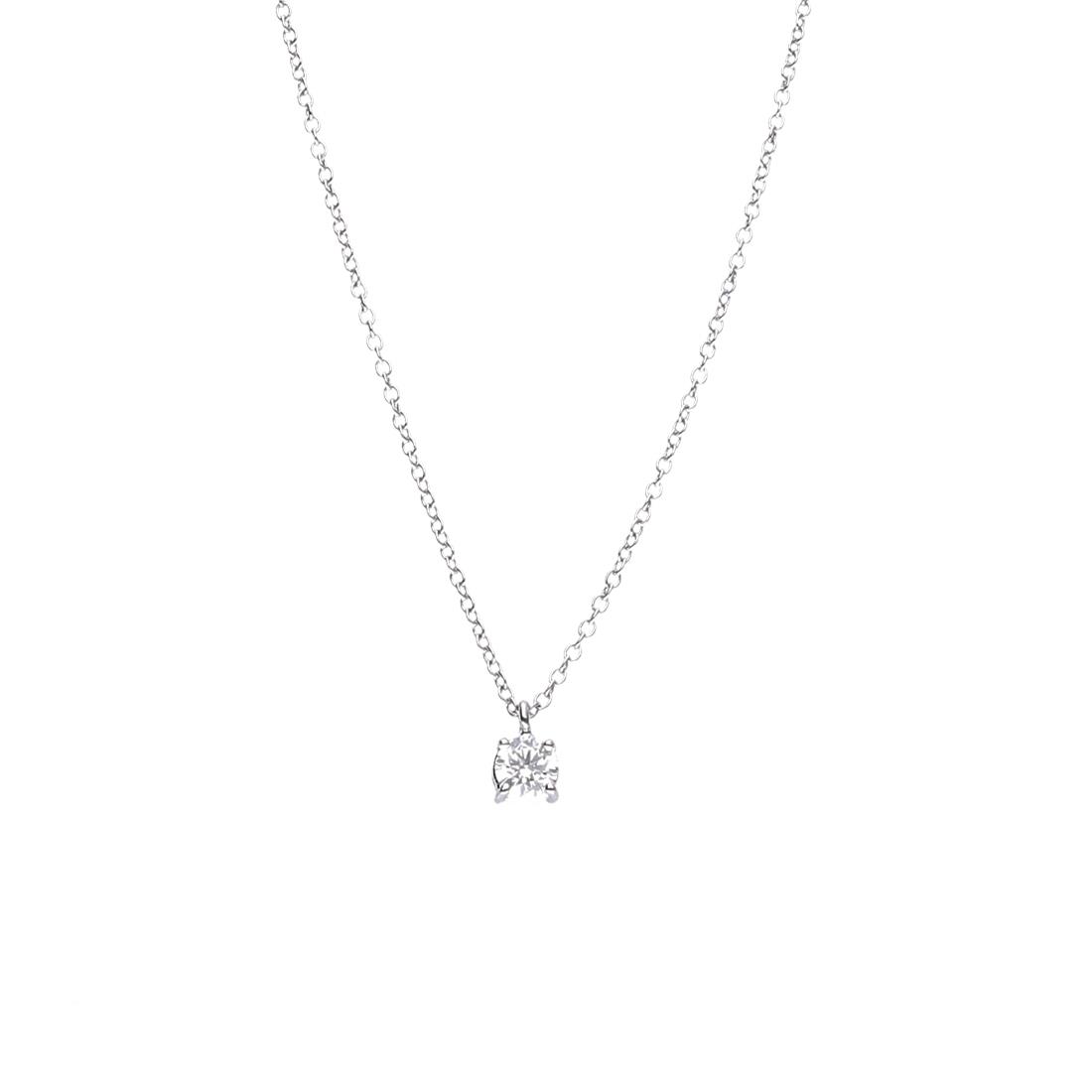 Light point necklace in gold with ct. 0,70 diamond - ALFIERI & ST. JOHN