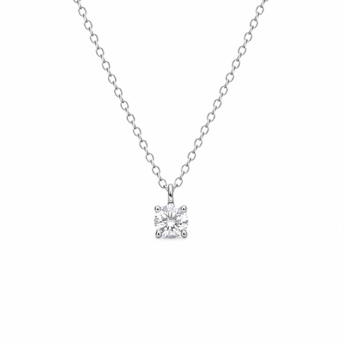 Collana punto luce in oro con diamante ct. 0,70 - ALFIERI & ST. JOHN