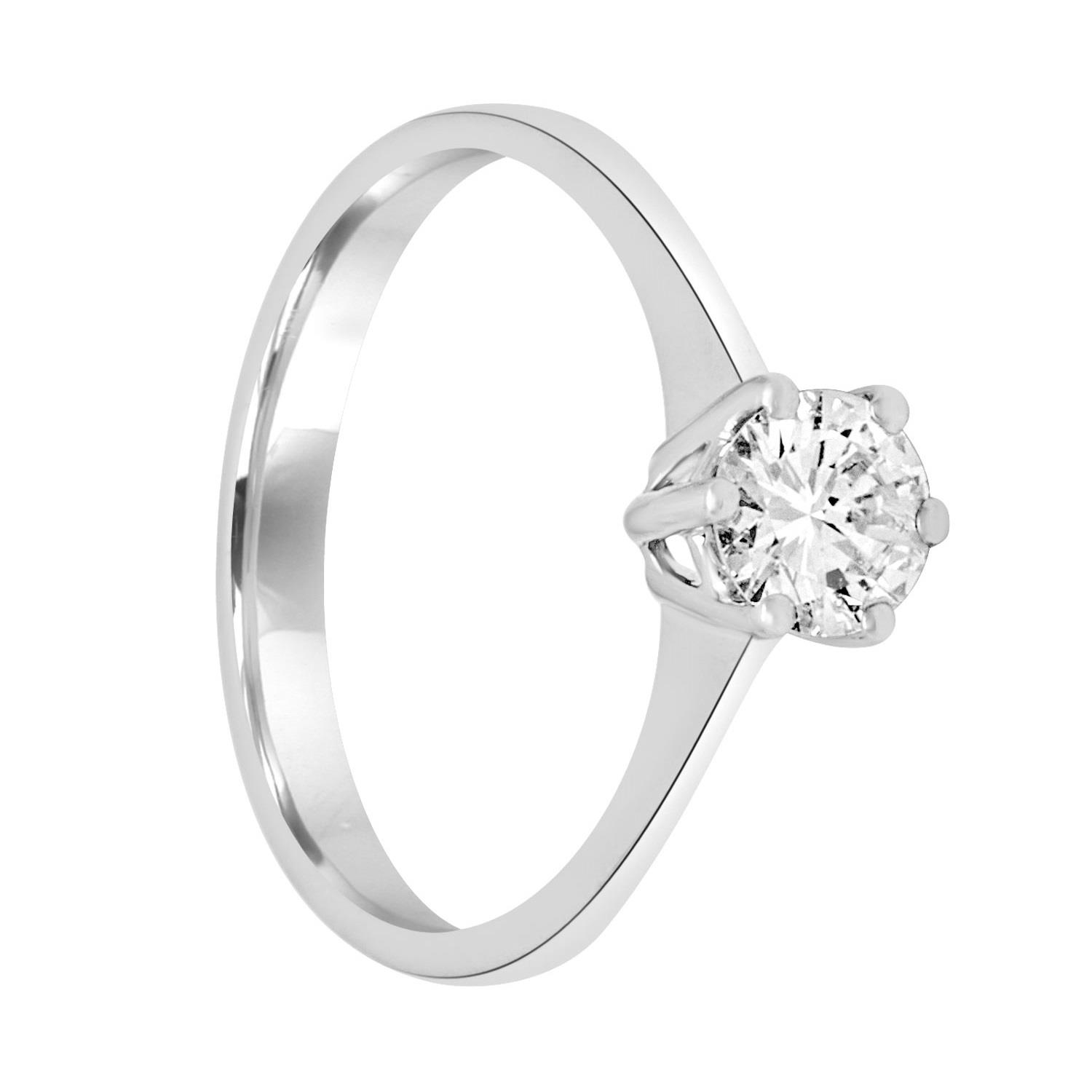 Anello solitario in oro bianco con diamante ct. 0,50 ORO&CO Luxury Zone Anello solitario in oro bianco con diamante ct. 0,50 ORO&CO Luxury Zone