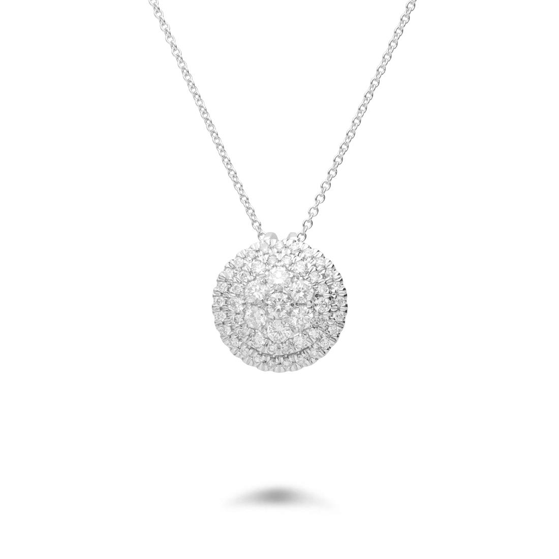 white gold necklace with diamonds ct. 0,70 - ALFIERI & ST. JOHN