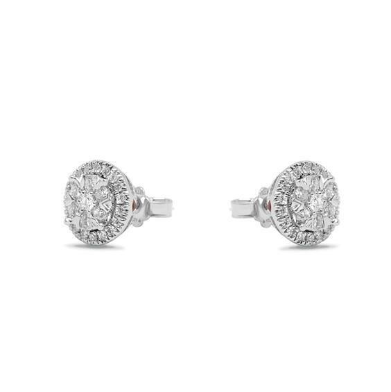 Gold earrings with diamonds ct. 0.50 - ALFIERI & ST. JOHN