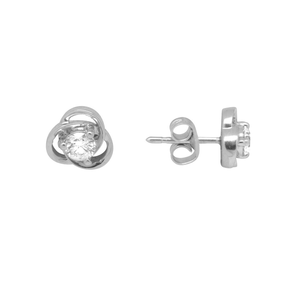 White gold earrings with diamonds - BLISS