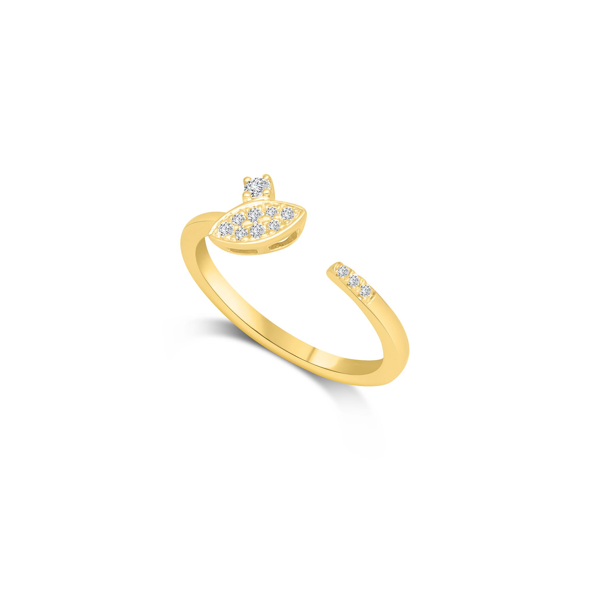 Sirio ring in gold and diamonds ct. 0.12 - ALFIERI & ST. JOHN