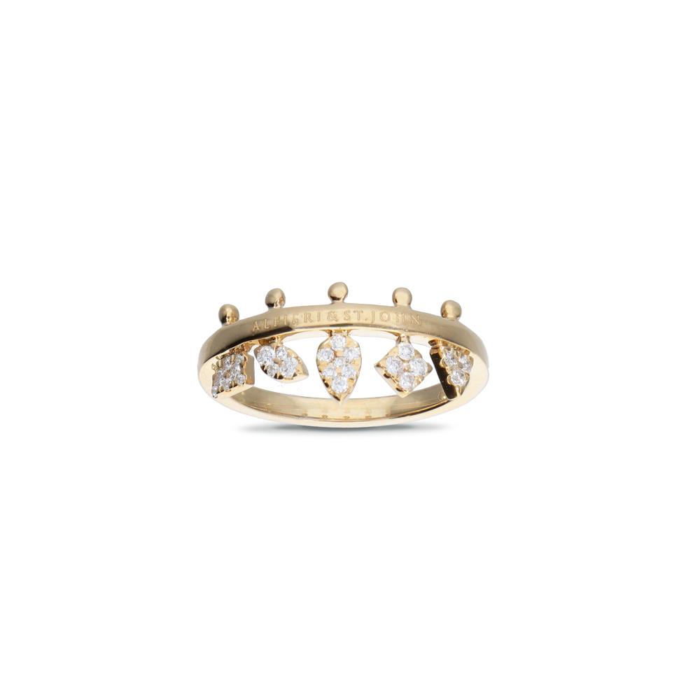 Ring in gold with ct. 0,25 diamonds - ALFIERI & ST. JOHN