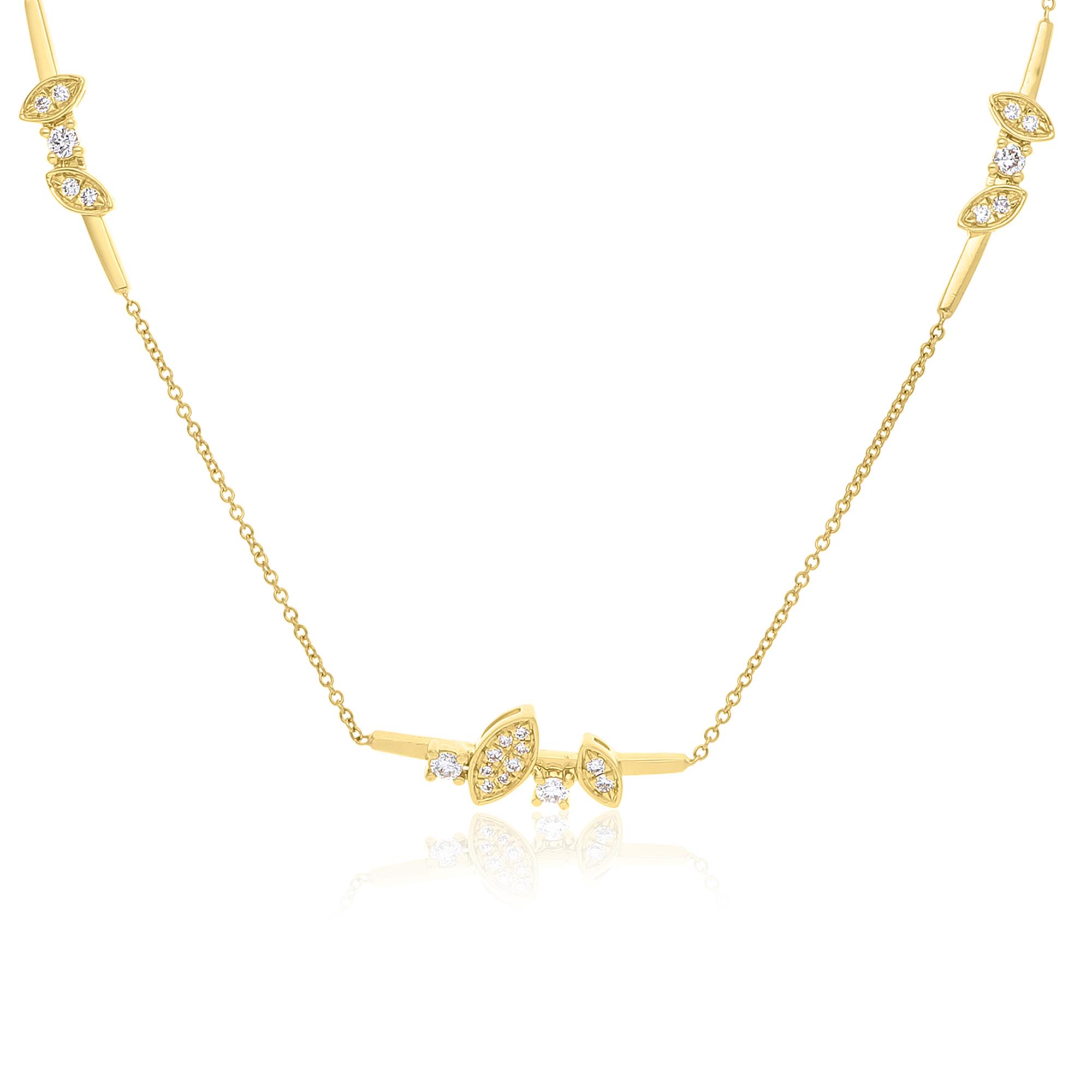 Sirio necklace in gold and diamonds ct. 0.35 - ALFIERI & ST. JOHN