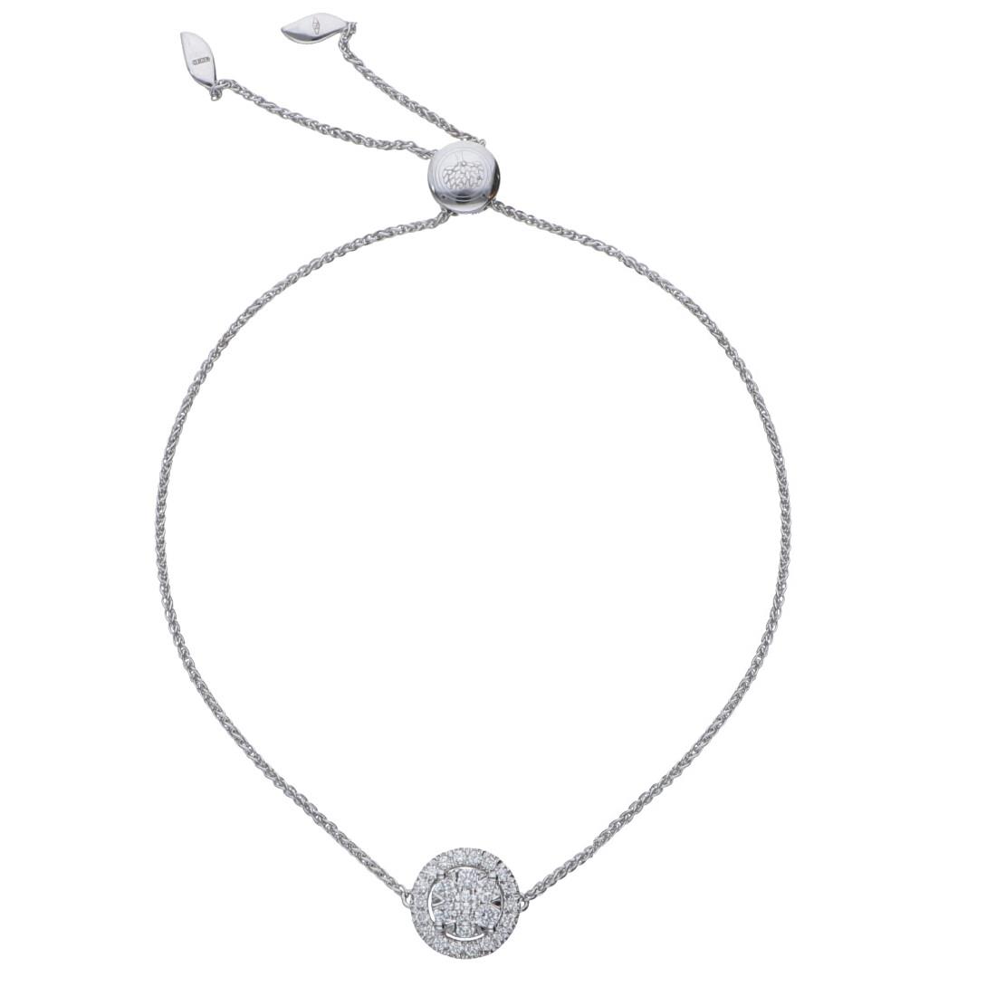 Pulsera de oro blanco con diamantes ct. 0,35 - ALFIERI & ST. JOHN