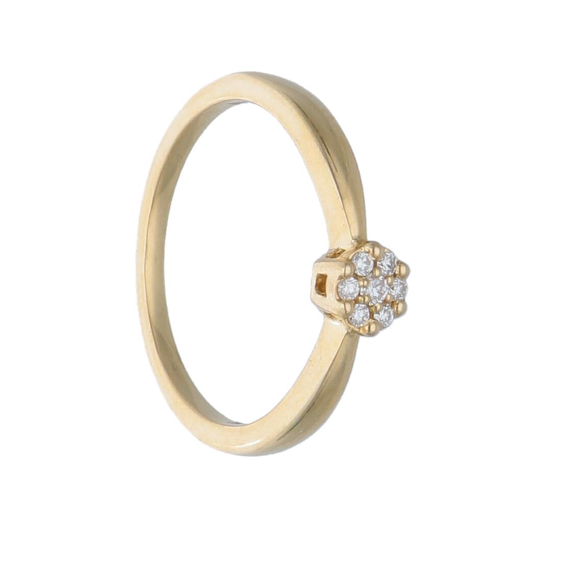  White gold solitaire with diamond ct 0.08 - ALFIERI & ST. JOHN