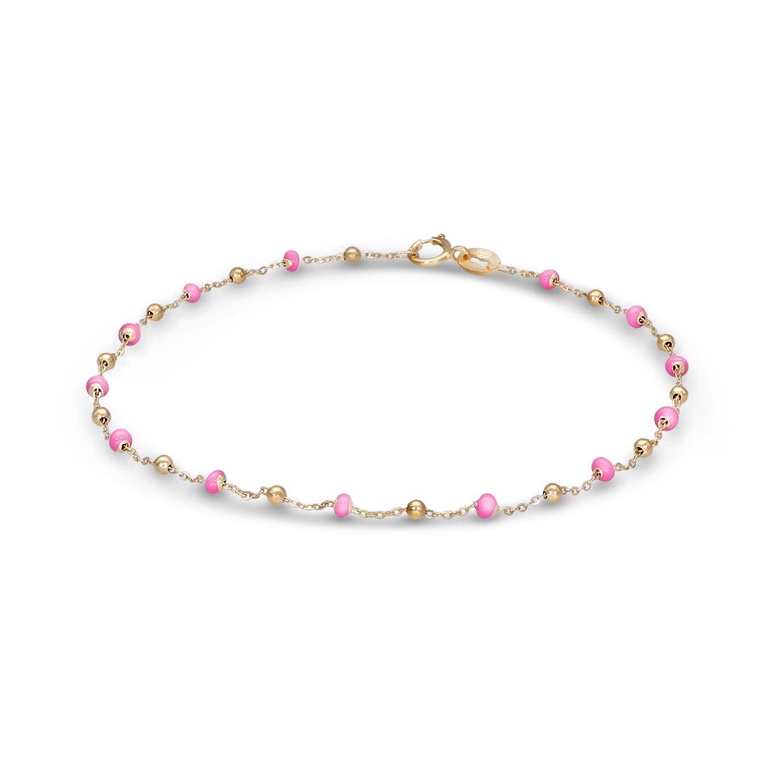 Pulsera con piedras rosas - ORO&CO