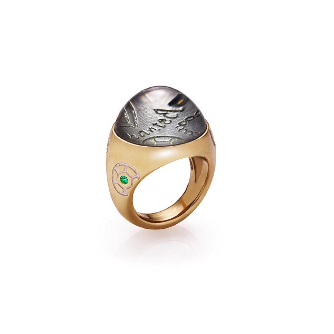 Anillo con diamantes y piedras preciosas - CHANTECLER