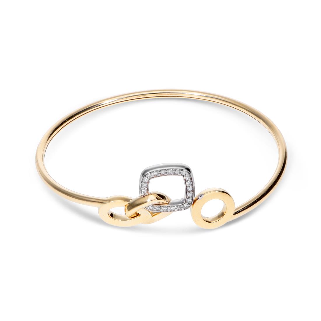 Bracelet in gold with ct. 0,19 diamonds  - ALFIERI & ST. JOHN