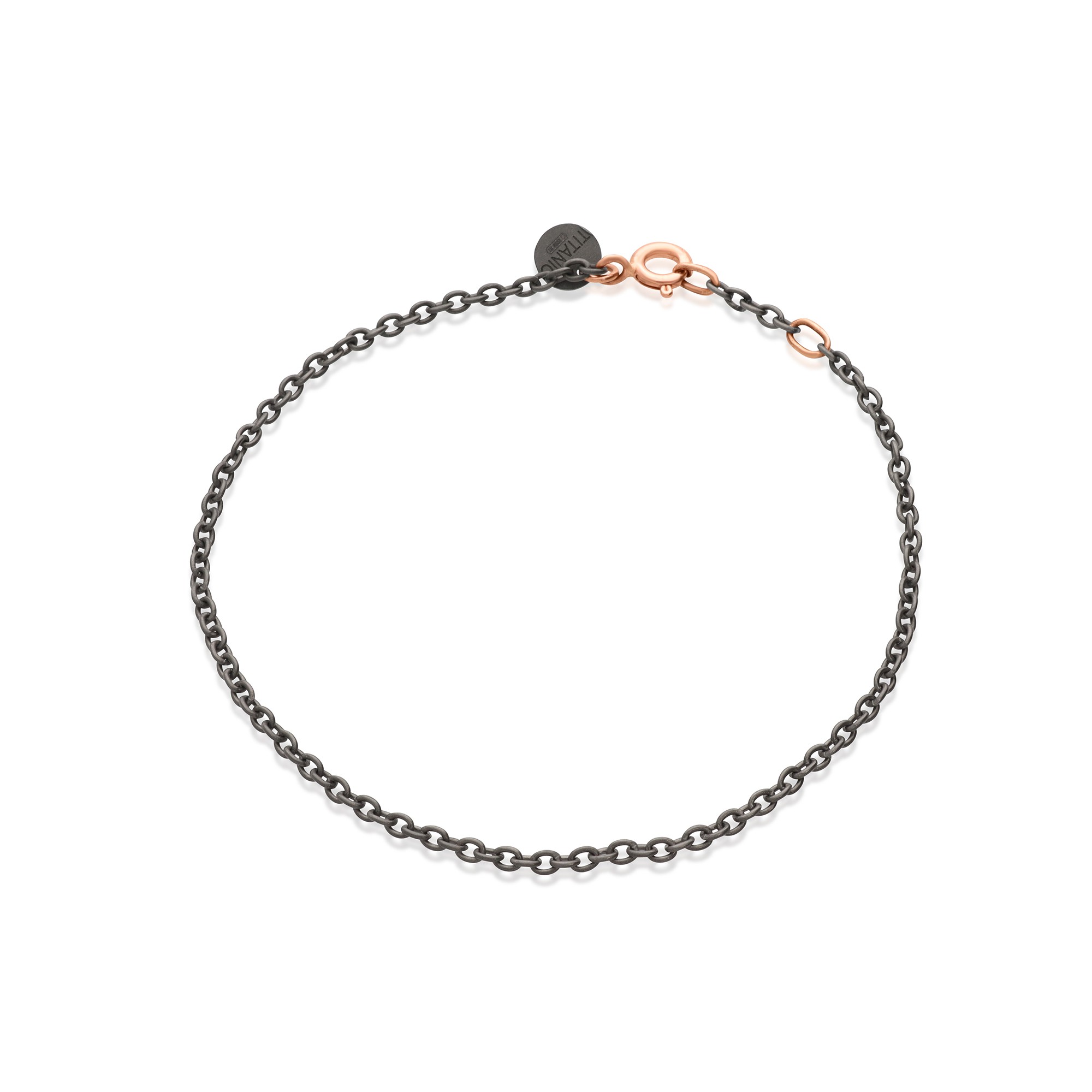 Bracciale in argento laccato con chiusura in oro rosa - DODO