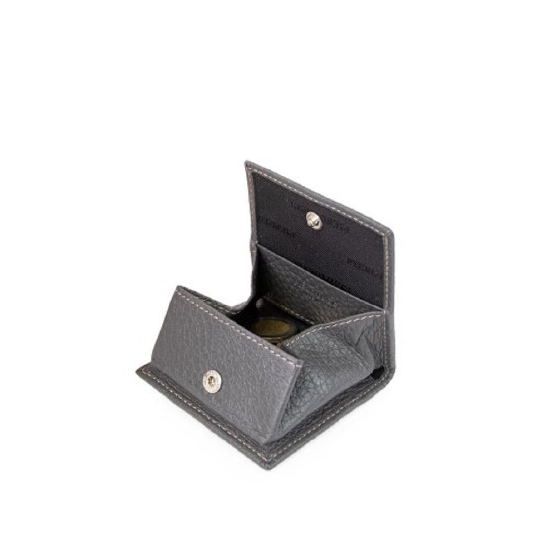 Gray leather purse - PIEROTUCCI