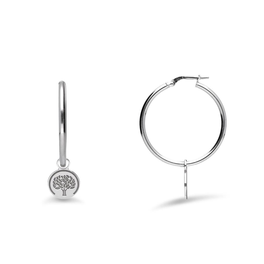 Silver hoop earrings  - ALFIERI & ST. JOHN 925