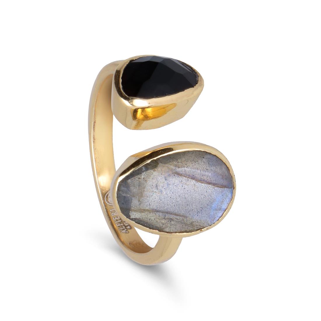 Anillo con piedras naturales  - ALFIERI & ST. JOHN 925