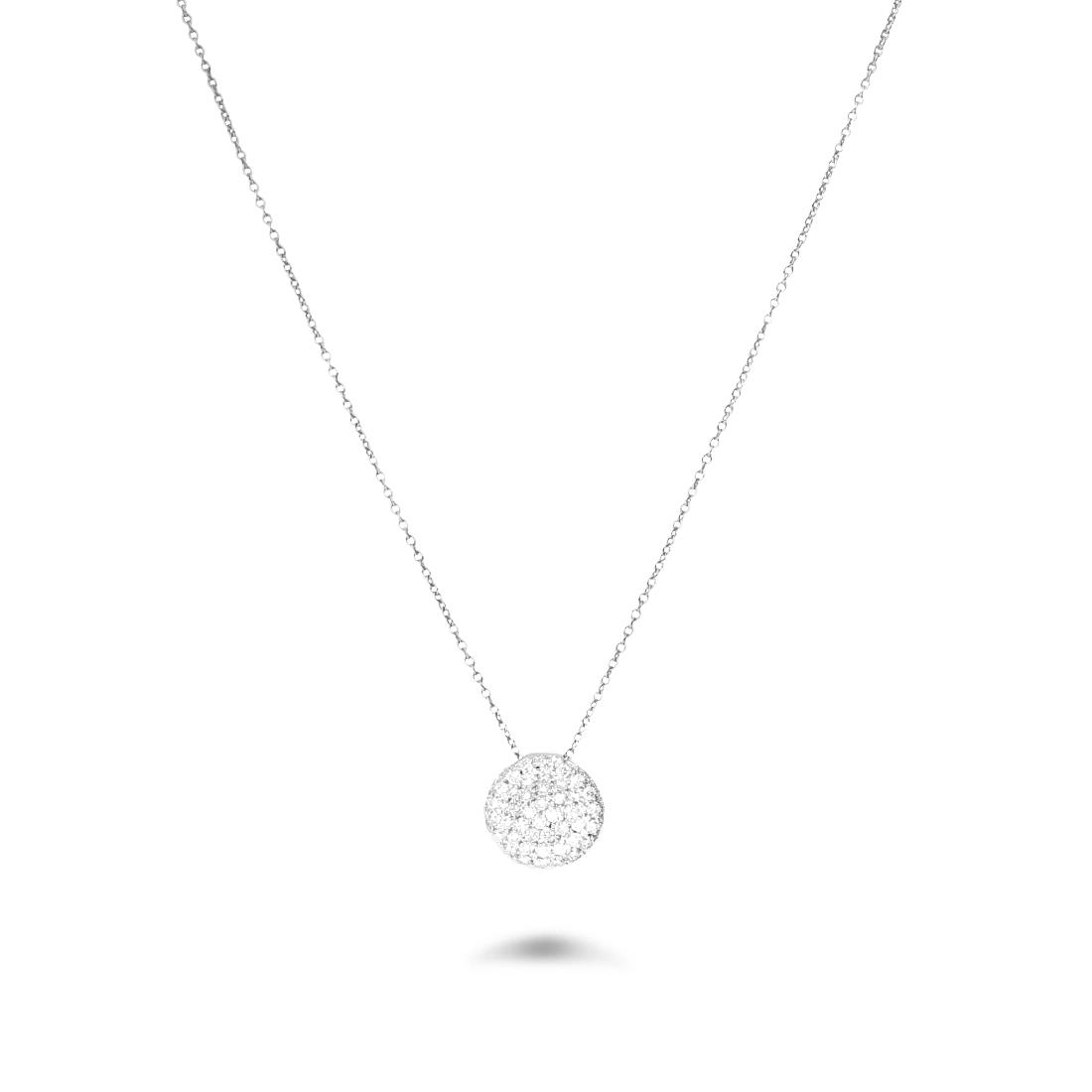 Collana in oro bianco con diamanti ct. 0.84 - ALFIERI & ST. JOHN
