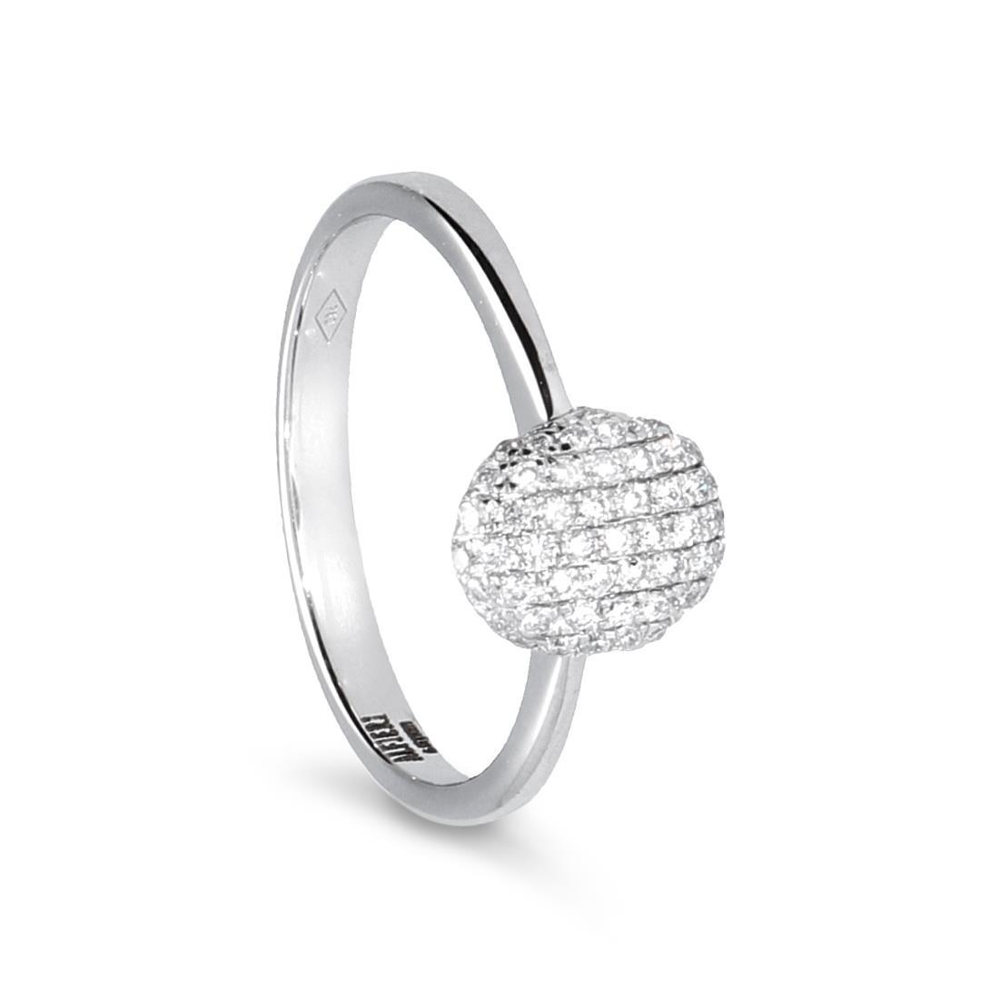 White gold ring with diamonds ct. 0.2 - ALFIERI & ST. JOHN