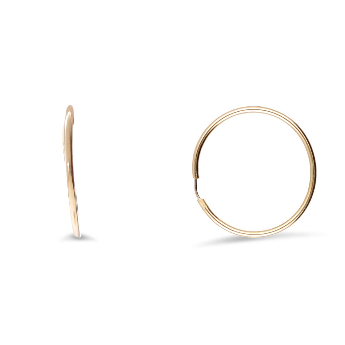Round earrings in gold - ORO&CO