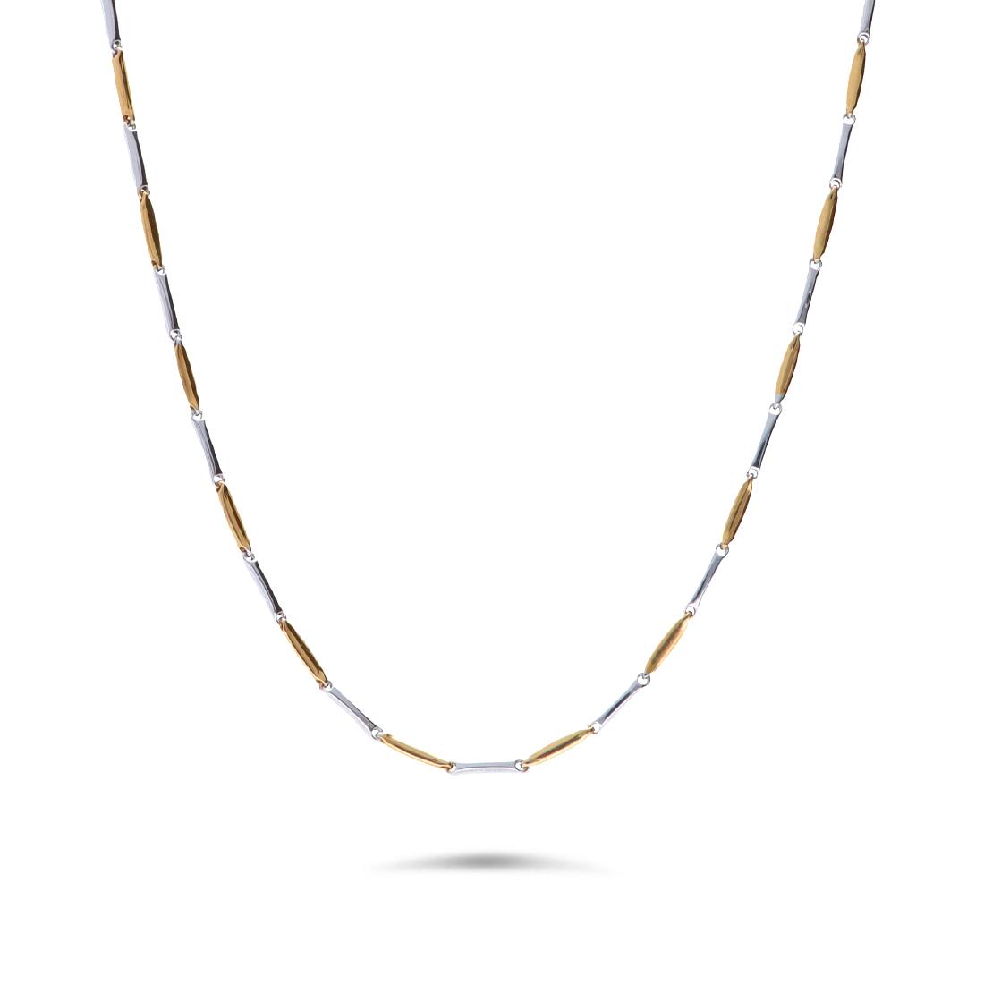 Bicolor gold necklace - ORO&CO