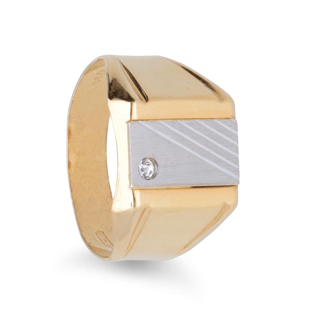 Gold ring for men - ORO&CO
