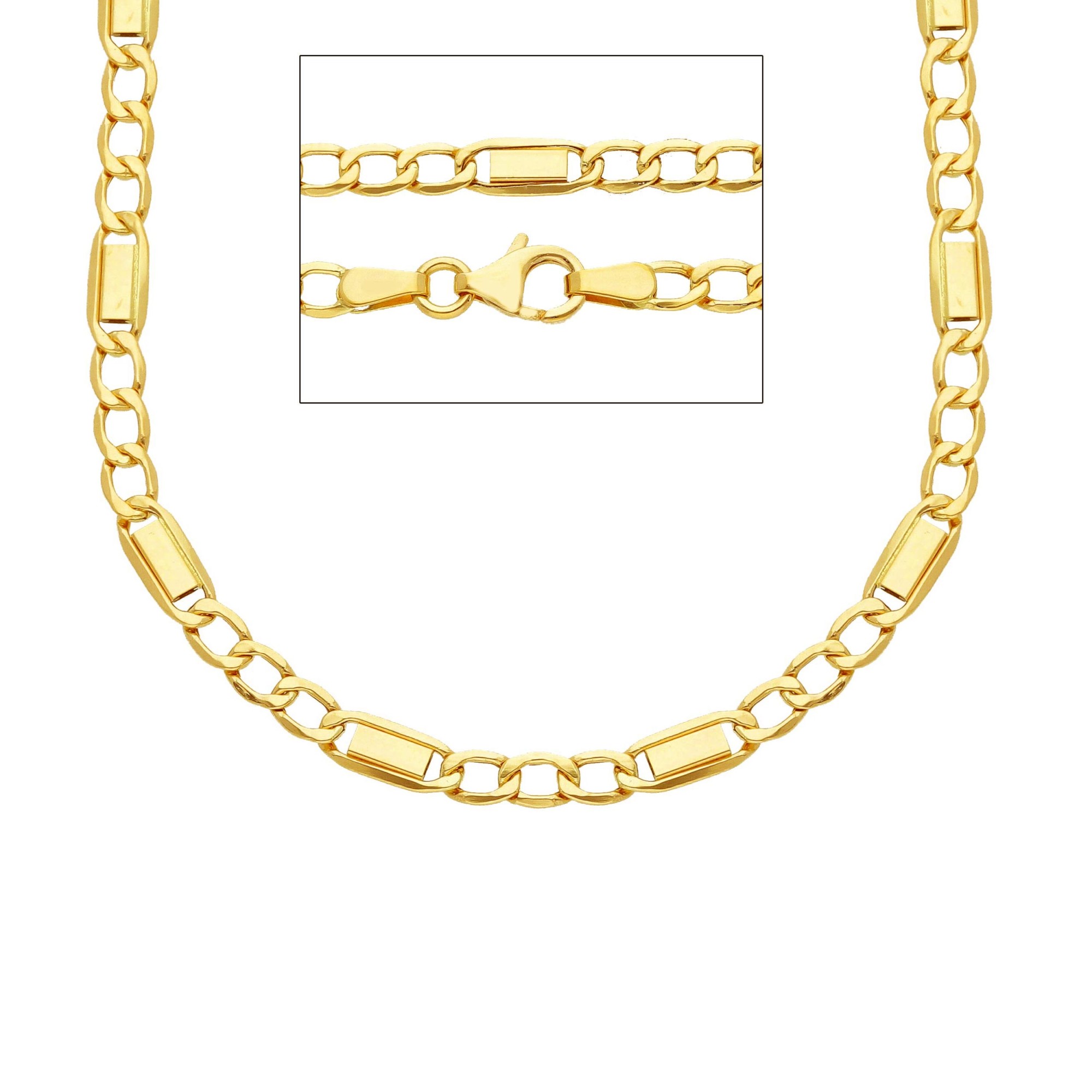 Collana maglia piatta in oro giallo 18kt - ORO&CO