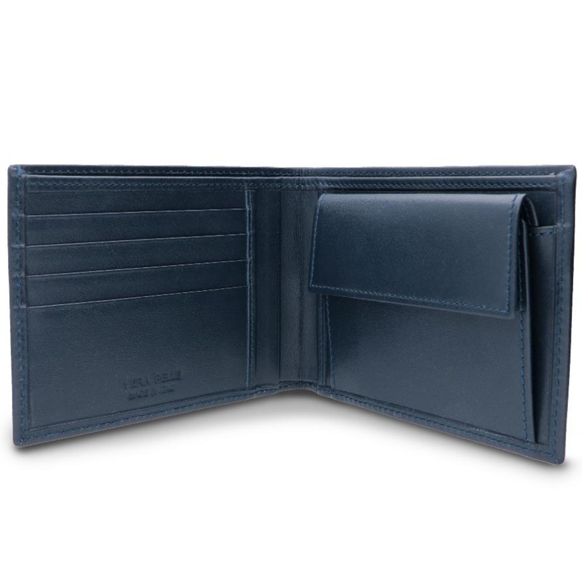 Portafoglio da uomo in pelle blu - ALFIERI & ST. JOHN