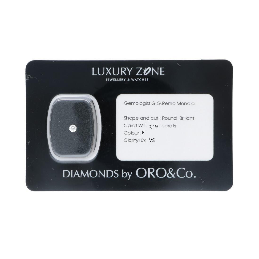 Diamante certificado 0,19 ct - ORO&CO