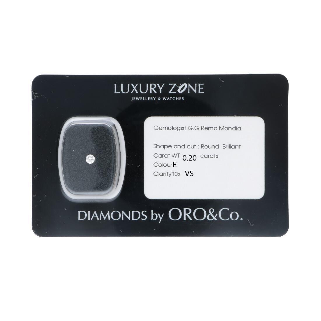 Diamante certificato 0,20 ct - ORO&CO