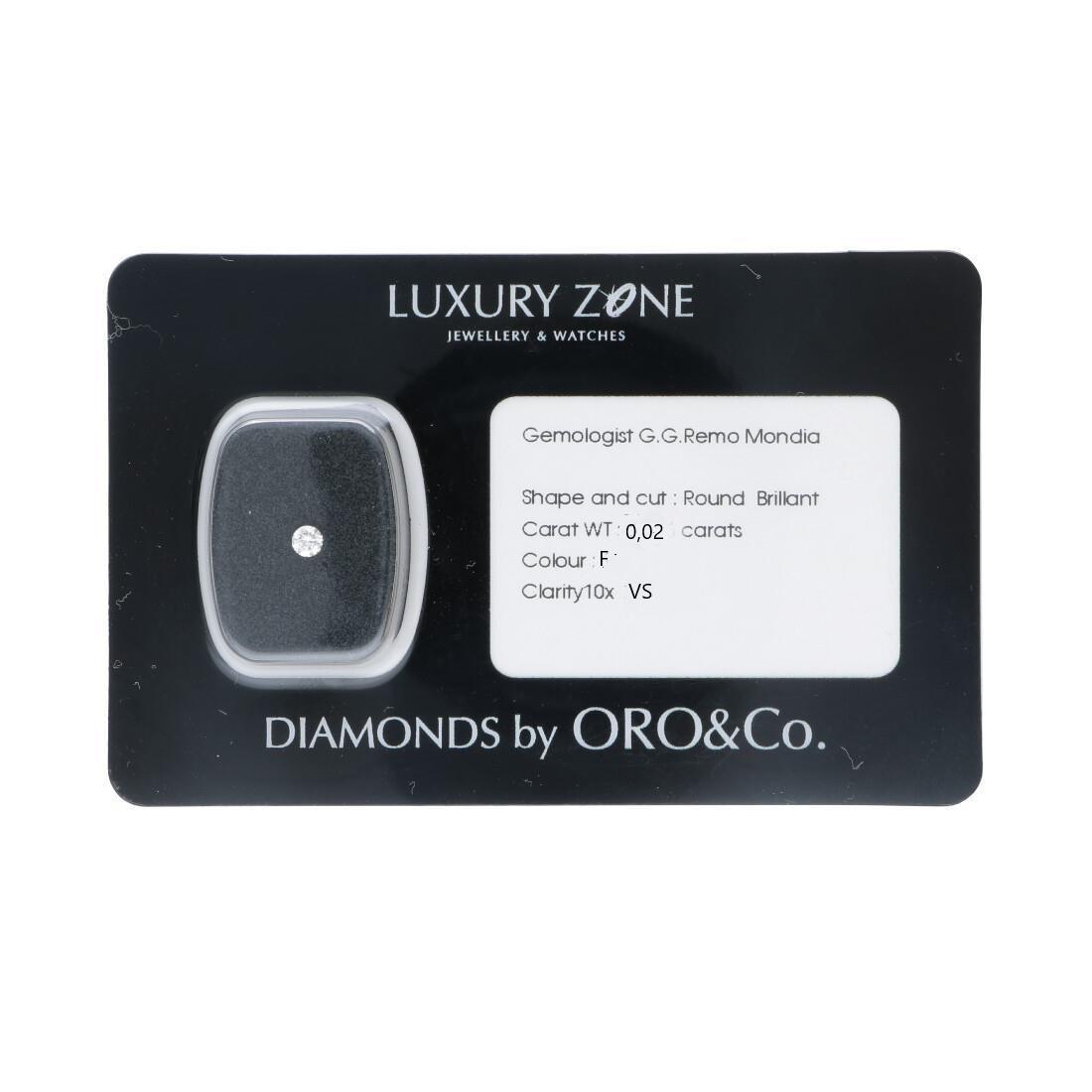 Diamante certificato 0,02 ct - ORO&CO