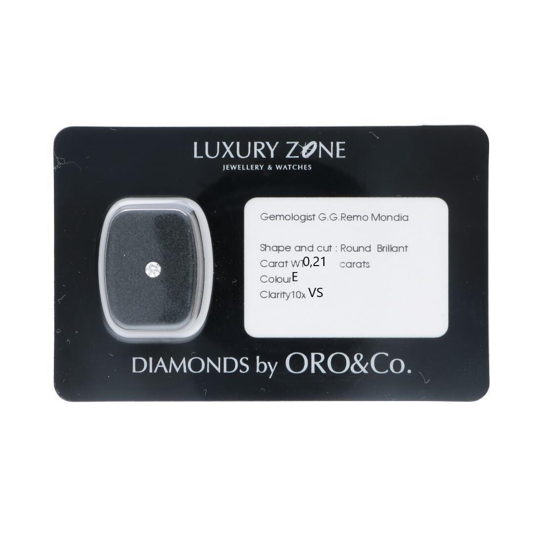 Diamante certificado 0,21 ct - ORO&CO