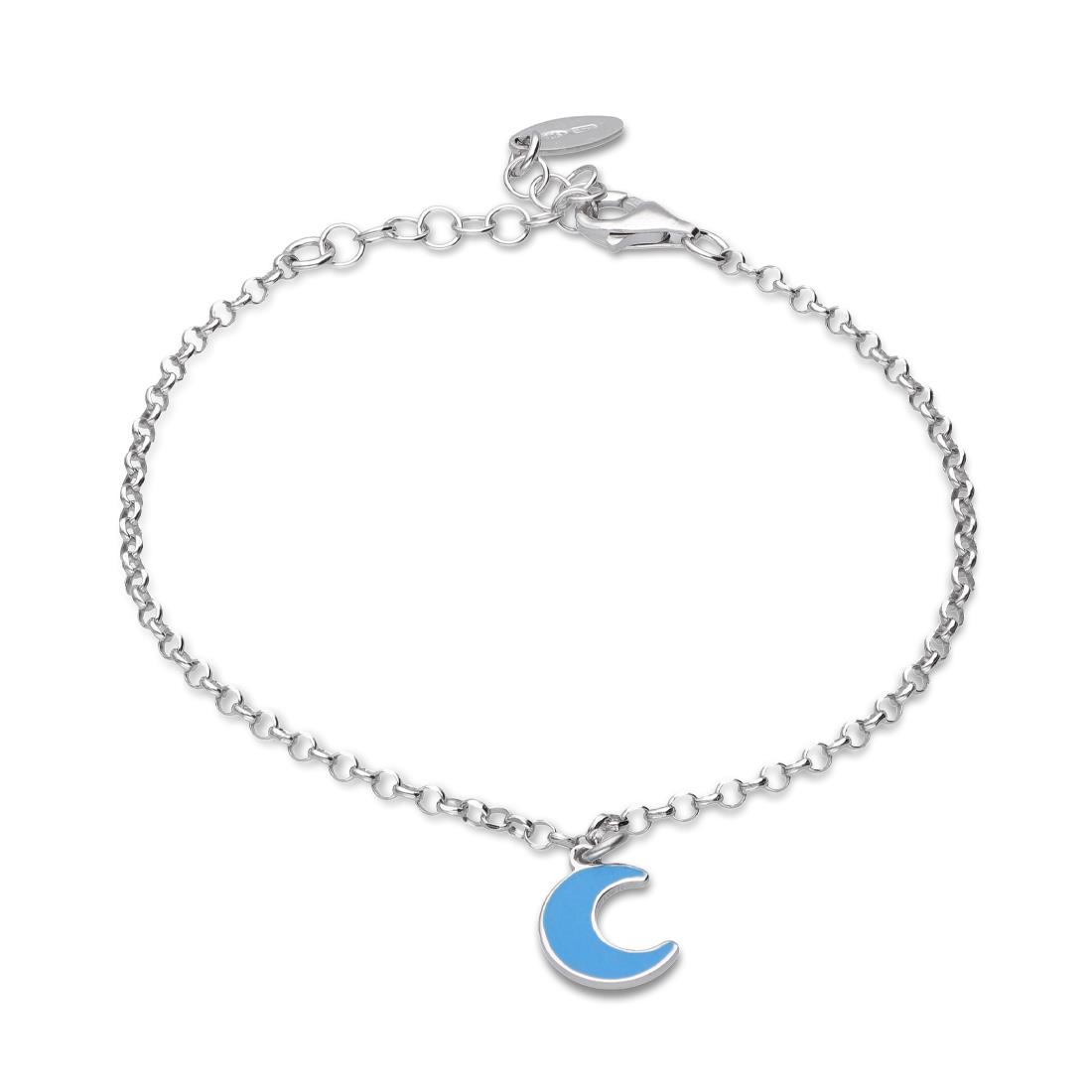 Bracciale in argento con luna blu - LUXURY ZONE
