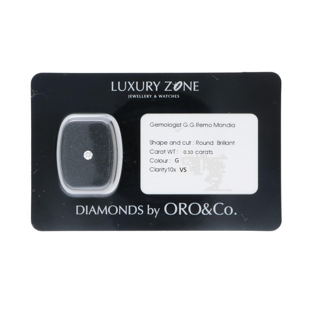 Certified diamond 0.1 ct - ORO&CO