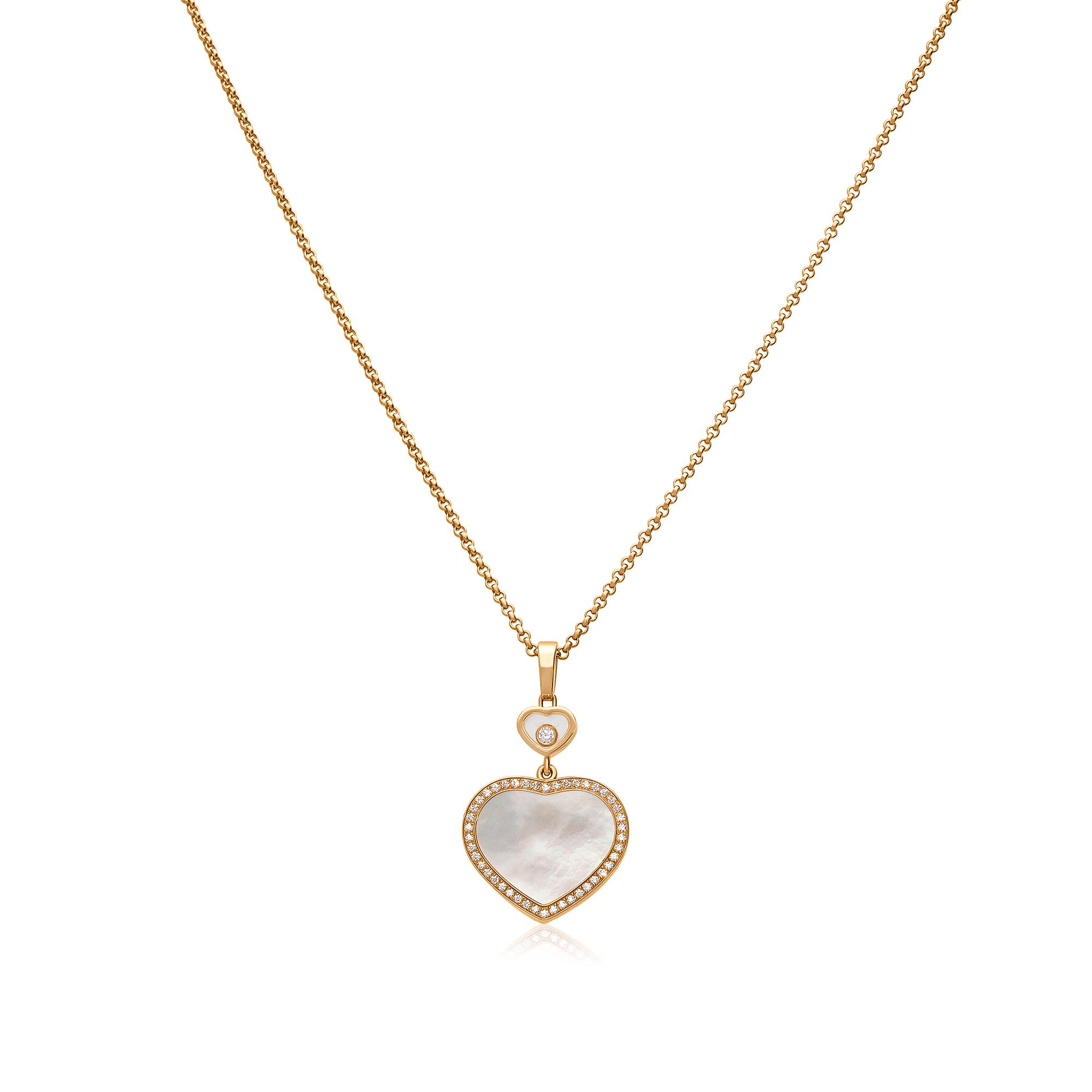 Collana Chopard happy hearts con madreperla e diamanti - CHOPARD