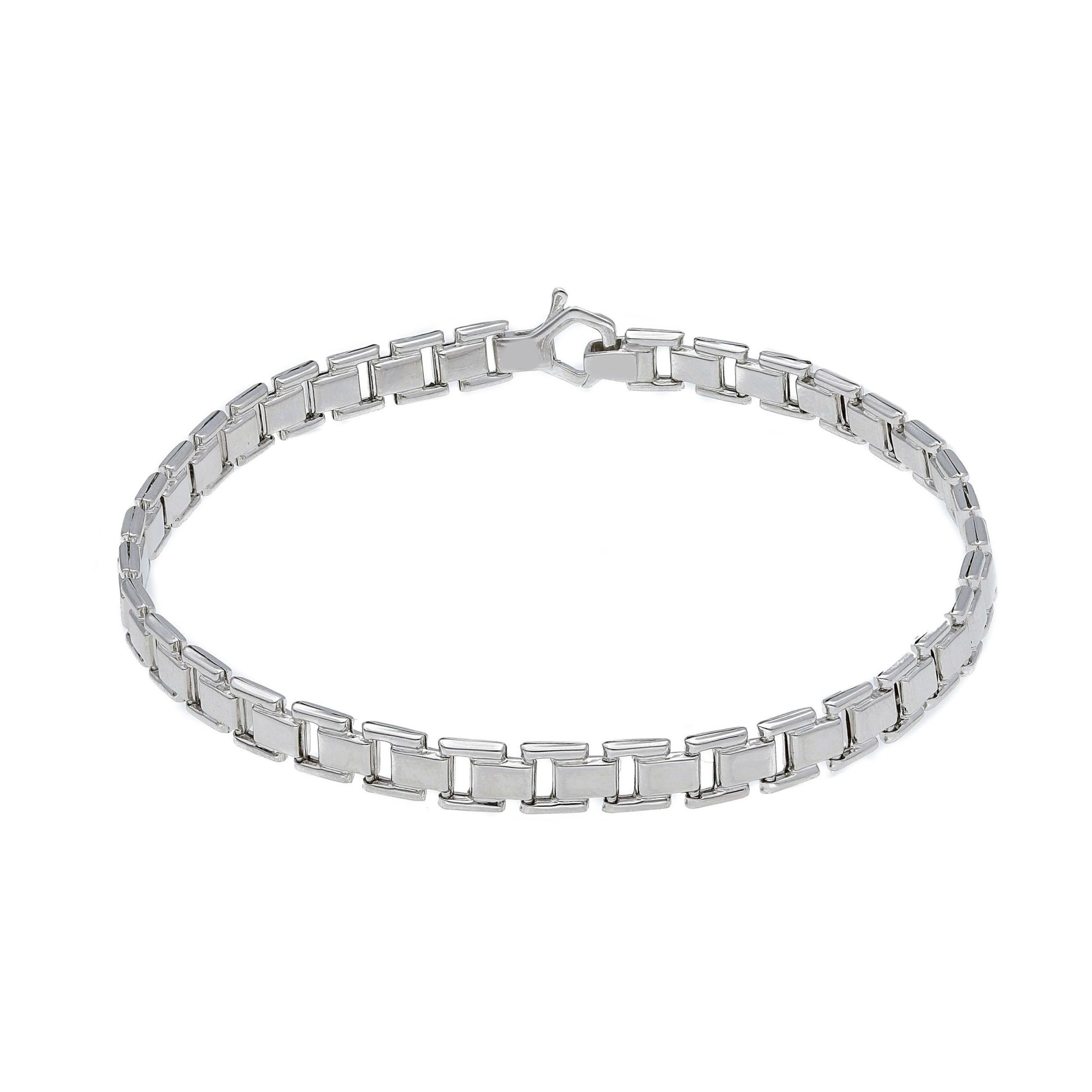 Bracciale da uomo in oro bianco 18 kt - ORO&CO