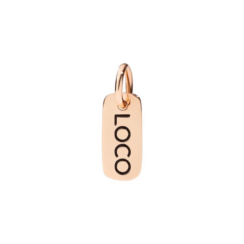 Rose gold pendant with Loco writing - DODO