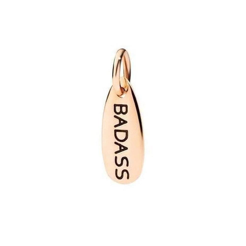 Ciondolo in oro con scritta Badass - DODO