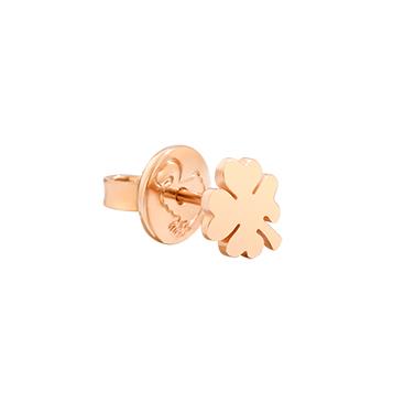 Mono orecchino in oro rosa con quadrifoglio - DODO