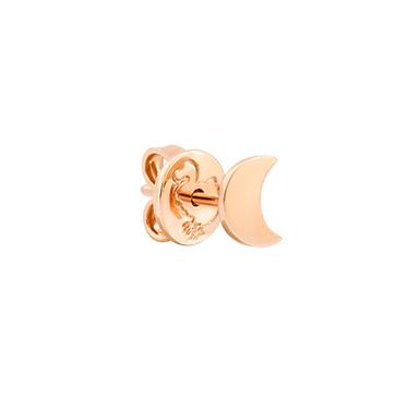 Mono orecchino in oro rosa con luna - DODO