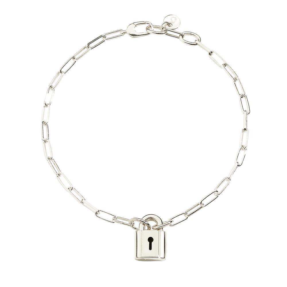 Bracciale in argento con charm lucchetto - DODO
