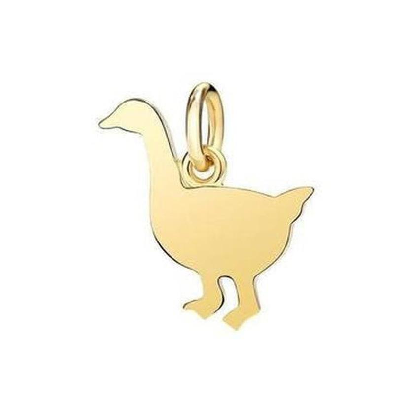 Ciondolo oca grande in oro giallo - DODO