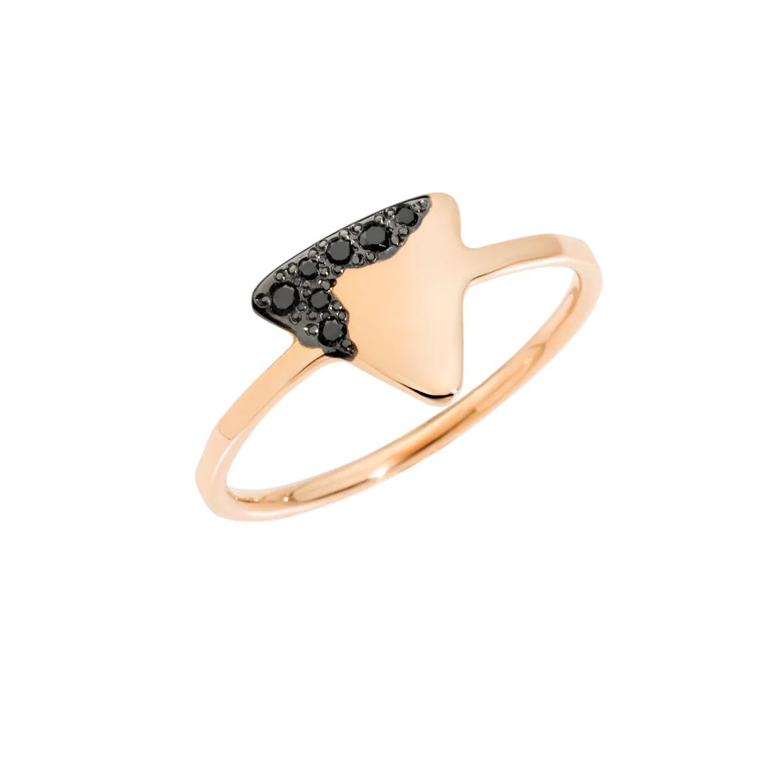 Gold and black diamond ring - DODO