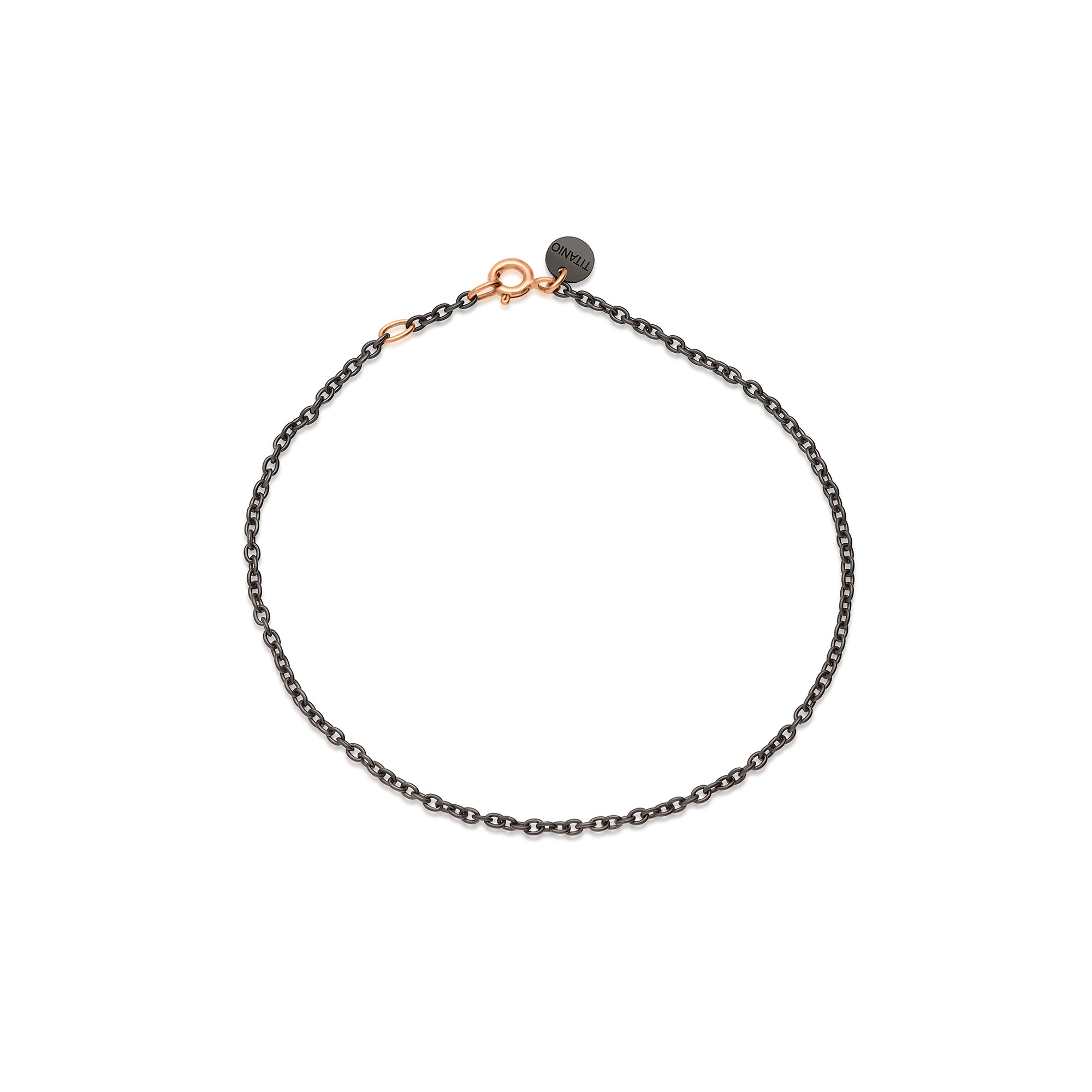 Bracciale in titanio e oro rosa - DODO