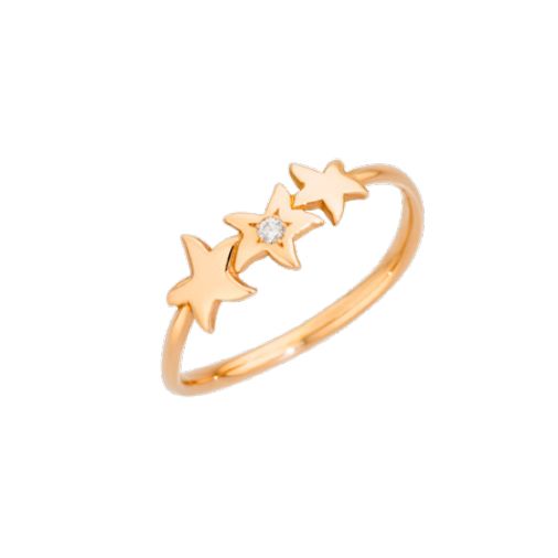 Anillo estrella de oro con diamante - DODO