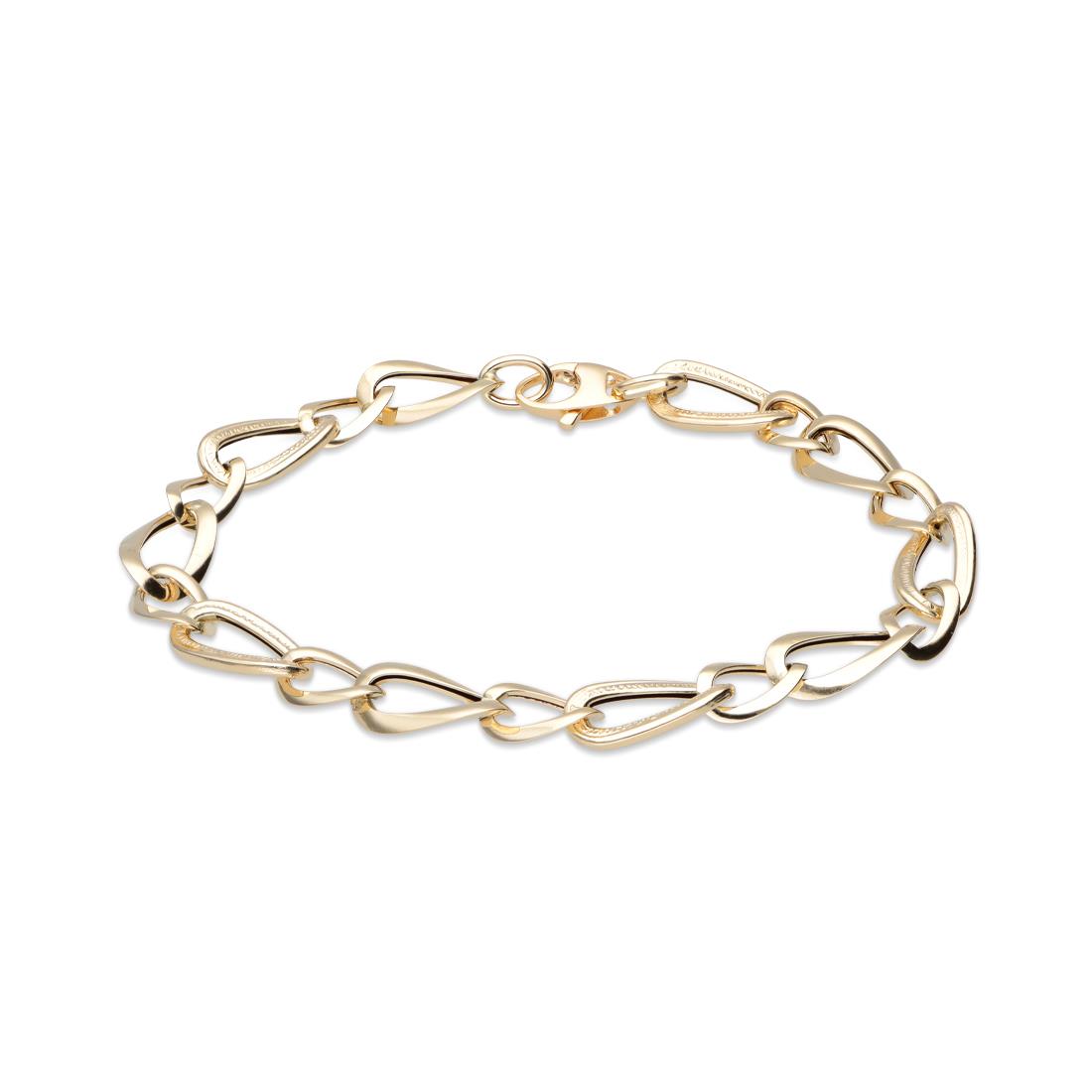 Yellow gold chain bracelet - ORO&CO